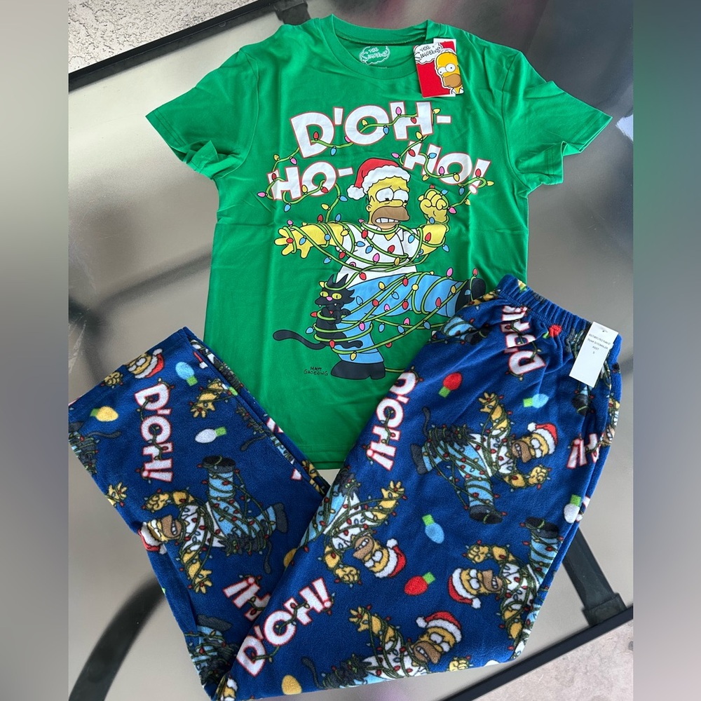 NEW The Simpsons Pijama Set Homer NEW S, M, L & X-Large